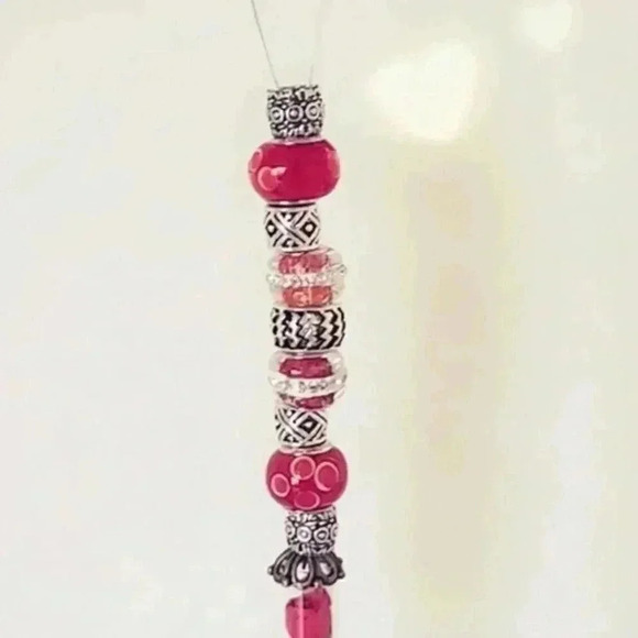 Enchanted Rose Rear View Mirror Hanger - Picture 3 of 3